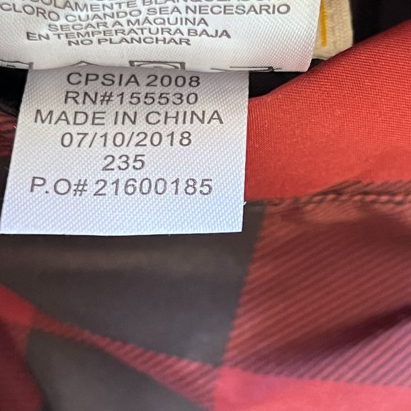 Buffalo David Britton Puffer Vest Women Large Red Plaid Reversible High Collar - Picture 13 of 13